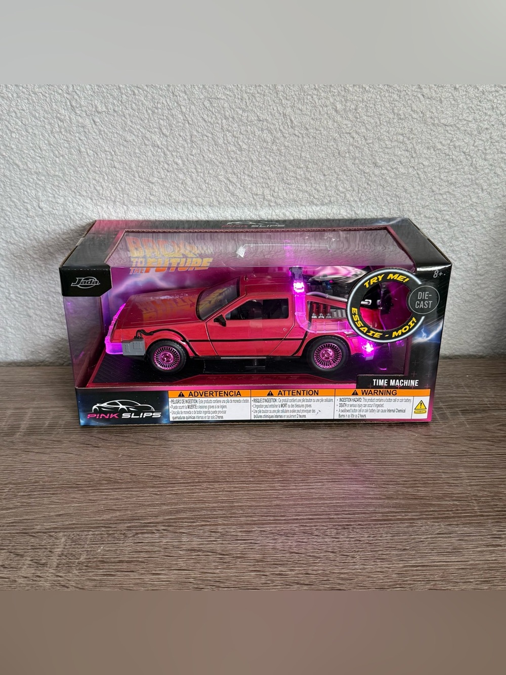 Jada CHASE Pink DeLorean Pink Slips New In Box